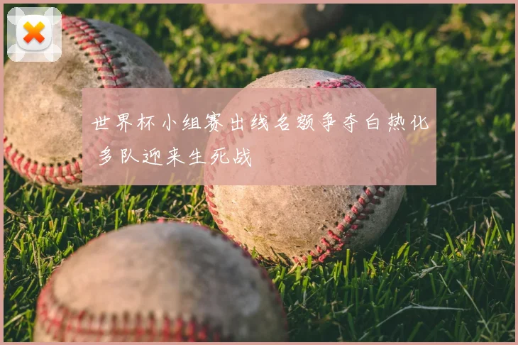 世界杯小组赛出线名额争夺白热化 多队迎来生死战